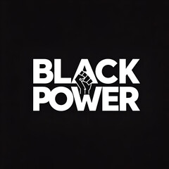 blackpower with white background