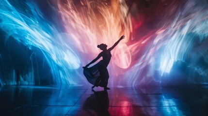 Surreal dance performance evoking a sense of wonder and awe