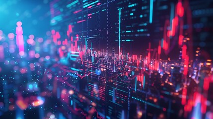 3d illustrateAnalyze the impact of machine learning on financial markets