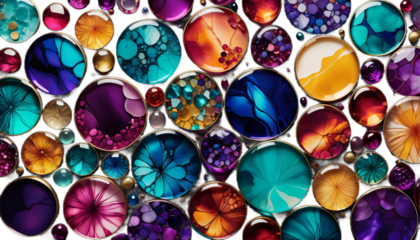 intricate captivating featuring tones creating visually layers luxurious background rich aesthetic jewel abstract striking alcohol layer complex vibrant colourful depth dimension artistic dramatic