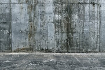 Panorama of Horizontal design on cement and concrete texture for pattern and background - generative ai