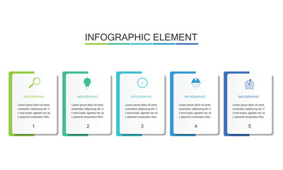Business data visualization. Process chart. Graphic abstract element, diagram with steps, options, parts or processes. Vector business template for presentations. Creative concept for infographics