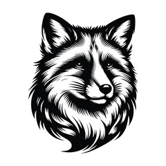 a head of fox  vector illustration. can be used for emblem, t-shirt, merchandise and more