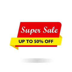 Online Shopping Banner Templates Vector Designs with Sale Tags