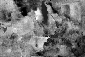 Black and white watercolor texture