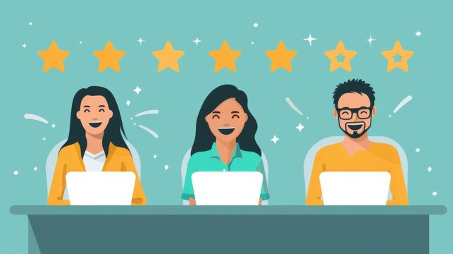 a customer service workshop emphasizing customer satisfaction