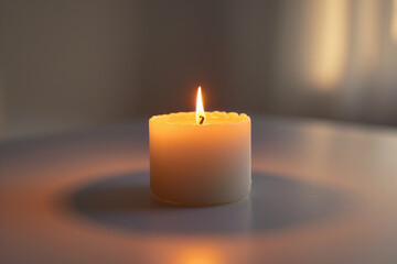 Candle, White Background, Sharp Detail, Canon 35mm Shot, Realistic, Photo, 4K