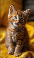 Obraz premium Crafting Purrfection, The Ultimate Guide to Vector Illustration Masterpieces for International Cat Day