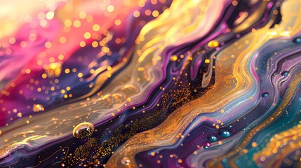 A cosmic dance of colors and light swirling in vibrant harmony