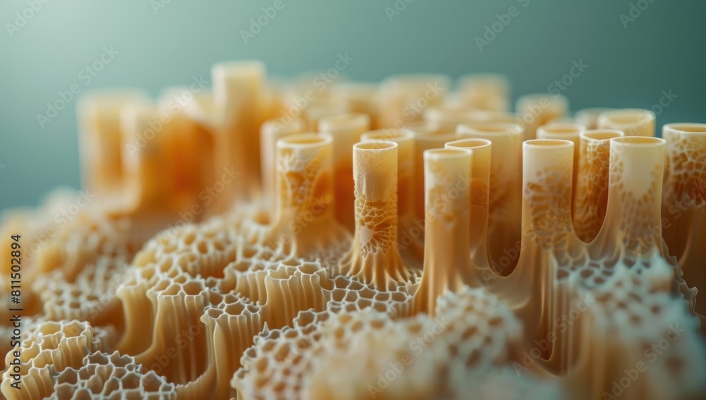 Poster present a visually captivating shot of a 3d bar graph emerging from a bed of intricate larva texture