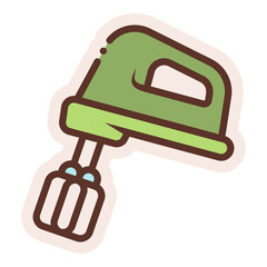 hand mixer sticker