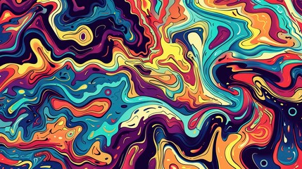Obraz premium Acid trippy lsd abstract colorful psychedelic background, pictures of dmt, dmt pic, dmt art
