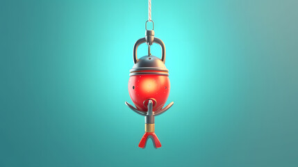 Bobber icon fishing 3d