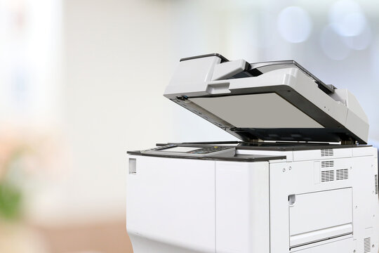 Photocopy or copier or photocopier machine office equipment workplace for scanner or scanning document or printer for printing paperwork hard copy paper duplicate Xerox or service maintenance repair.