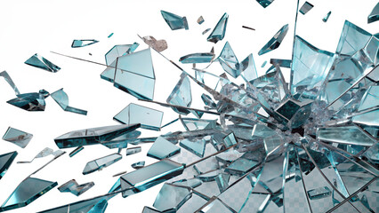 PNG Broken Glass Backgrounds, Perfect for Depicting Destruction and Adding Dramatic Flair.