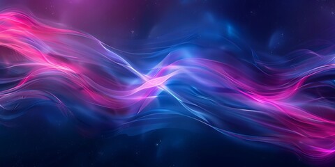 Fototapeta premium A colorful abstract background with blue and pink swirls.