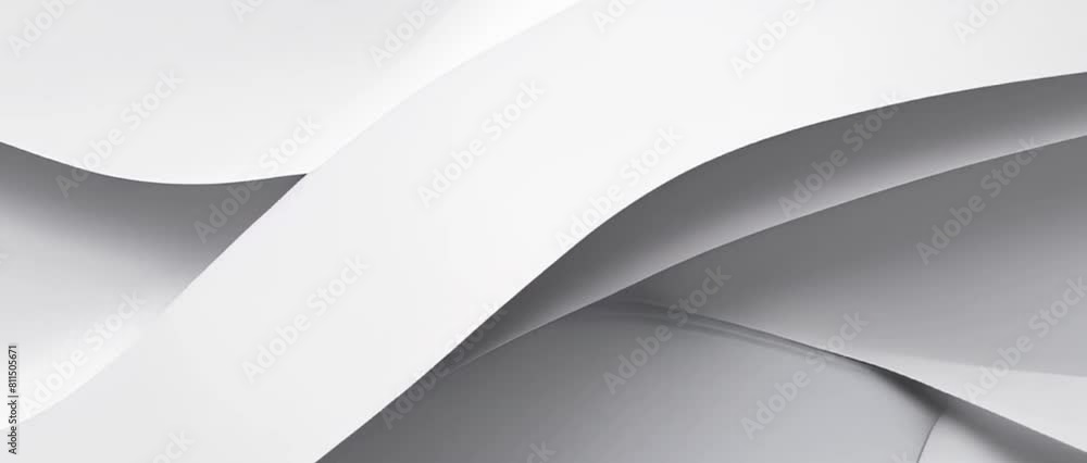 Wall mural abstract white gray shape paper background