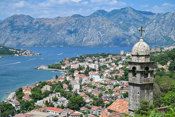 Fototapeta premium Aerial View - Kotor, Montenegro