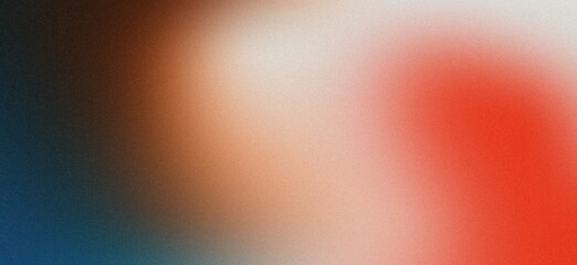 blue orange red white , grainy noise grungy spray texture color gradient rough abstract retro vibe background shine bright light and glow , template empty space