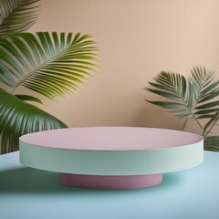 Obraz premium A Smooth, Perfectly Clean Wooden Base, Zoomed in on a Room, Product Mockup
