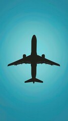 Fototapeta premium airplane flight tickets air fly travel takeoff silhouette 
