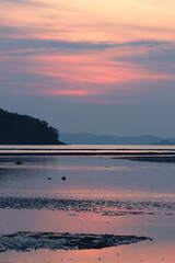 Beach view sunrise, Phuket Island, Thailand