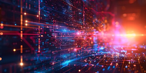 Fototapeta premium colorful abstract background with lines and dots