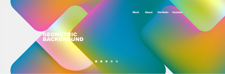 Teal Liquid color background design for Landing page site. Fluid gradient shapes composition. Futuristic design posters. Eps10 vector.