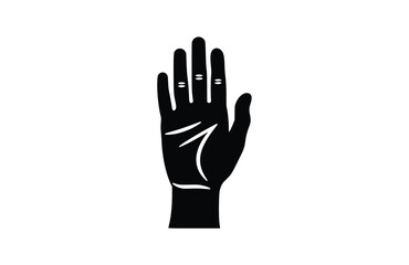 Obraz premium sign language icon flat vector illustration.