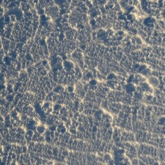 From above of smooth surface of white snow on sunny winter day as background Generative AI