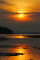 Beach view sunrise, Phuket Island, Thailand