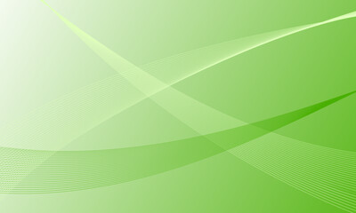 green light with smooth lines wave curves soft gradient abstract background