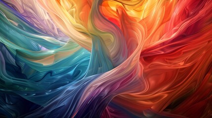 Obraz premium abstract colorful background silk waves 