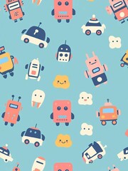 Naklejka premium Toy wallpaper background