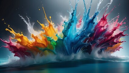  Dynamic Water Splash Burst of Flavors