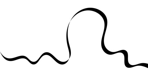 Abstract perspective line stripes with 3d dimensional effect isolated on white. Abstract wave element for design