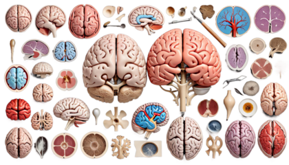 brain anatomical image human vintage anatomy anatomic medicine science surgery doctor black body drawing engraving antique retro teaching