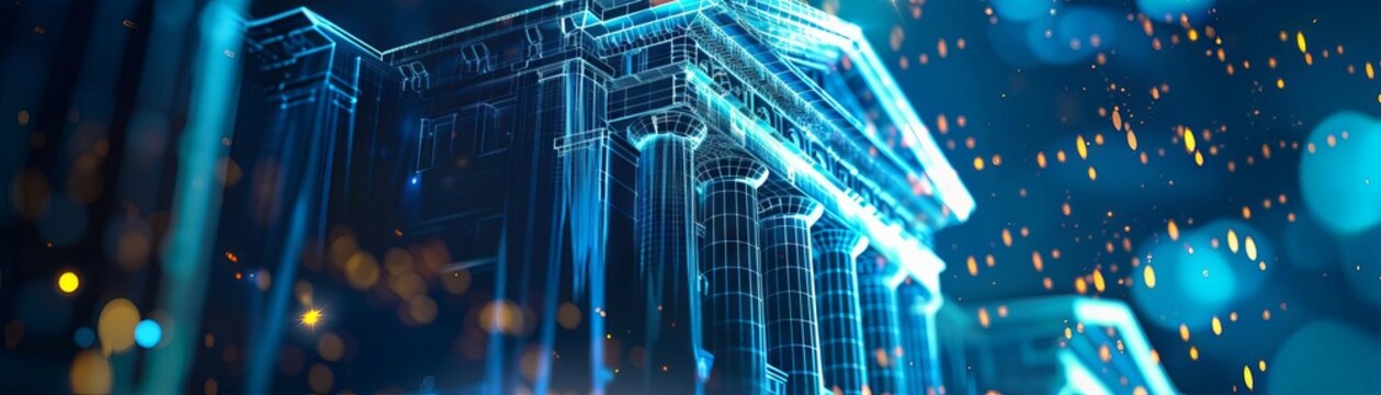 A financial institution implementing digital banking services, reducing paperwork and enhancing customer experiences