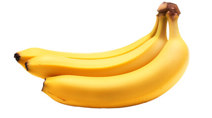 banana cut out, banana isolated on transparent background 