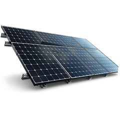 solar panels or solar cells for health clean energy and environment isolated