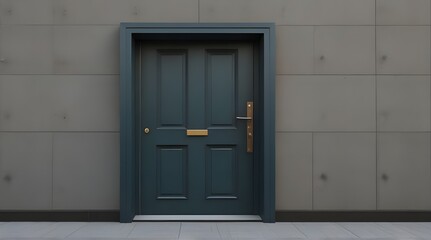 Fototapeta premium Detailed Isolated door band of building.generative.ai