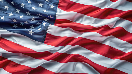 American flag for Memorial Day, 4th of July, Labour Day America flag. Close up of US flag, with large copy space -08