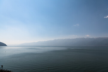Scenery of Cangshan Mountain and Erhai Lake in Dali City, Yunnan Province
