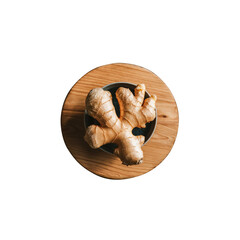 Ginger isolated on a transparent background