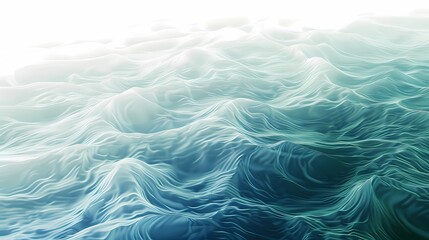 Obraz premium abstract blue background with smooth lines and waves, Generative AI illustrations.