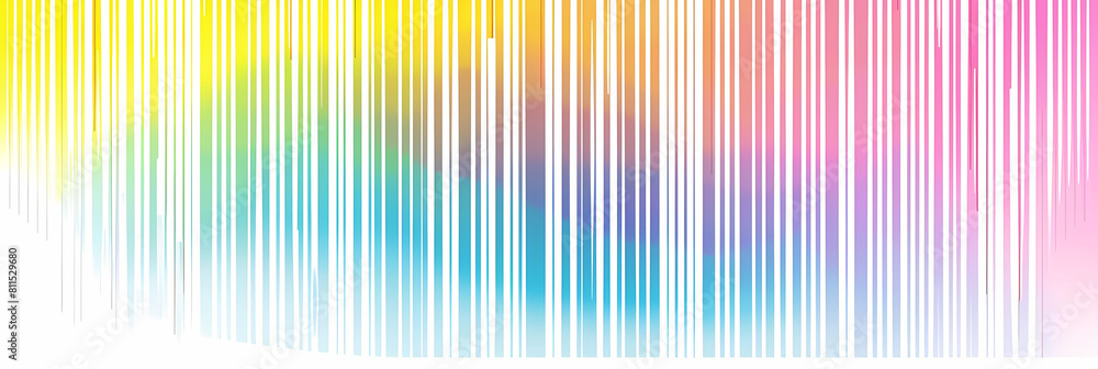 Aufkleber horizontal lines in colorful gradient on isolated background
