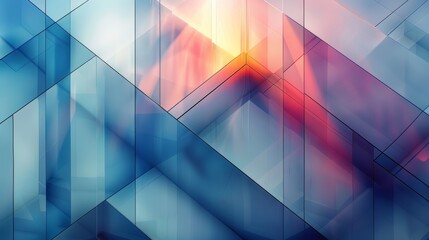 Blue and orange geometric shapes form an abstract background,abstract background with triangles
