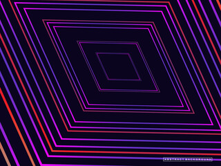 Abstract background with colorful neon lights modern stripes.
