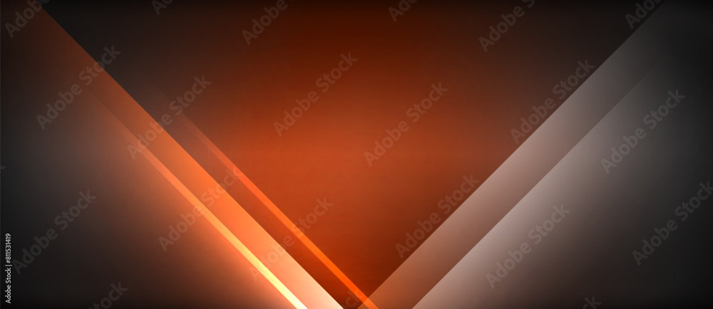 Aufkleber the dark orange background features a triangle in the middle, creating a symmetrical pattern. the wo