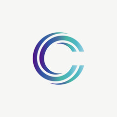 Modern Minimalist Letter C Logo